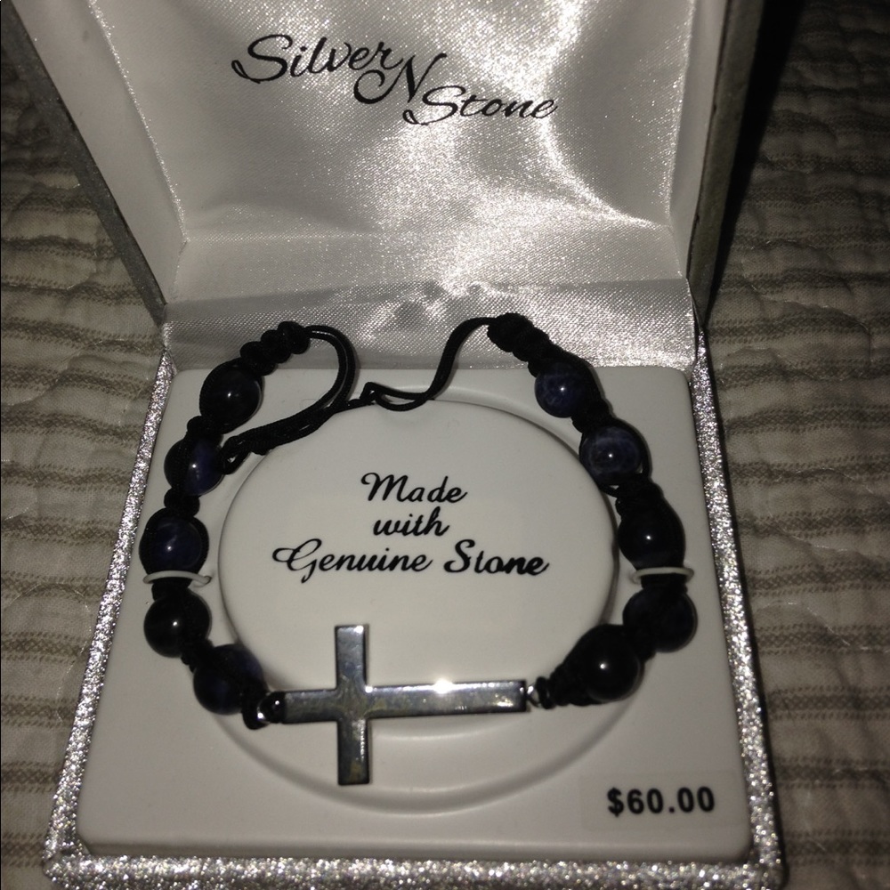 New beautiful bracelet with real stones.